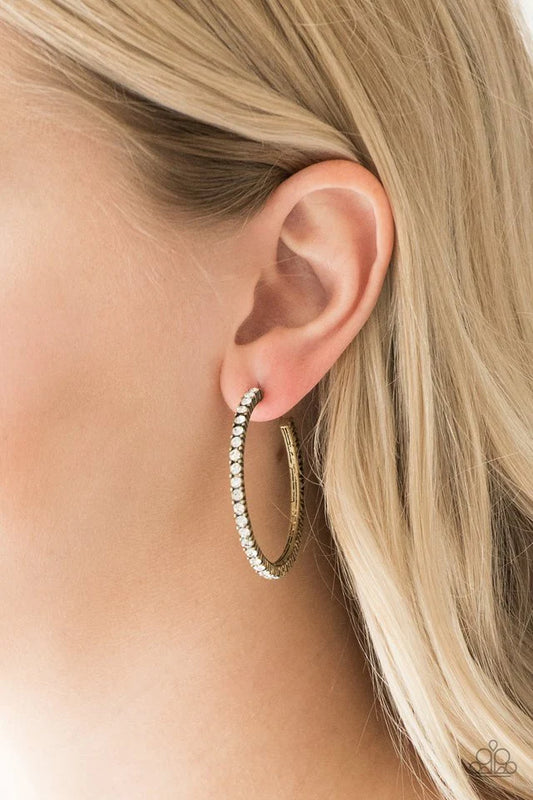 Must Be The Money - Brass Earring