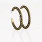Dazzling Diamond-naire - Brass Hoop Earring