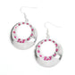 Ringed Refinement - Pink Earring