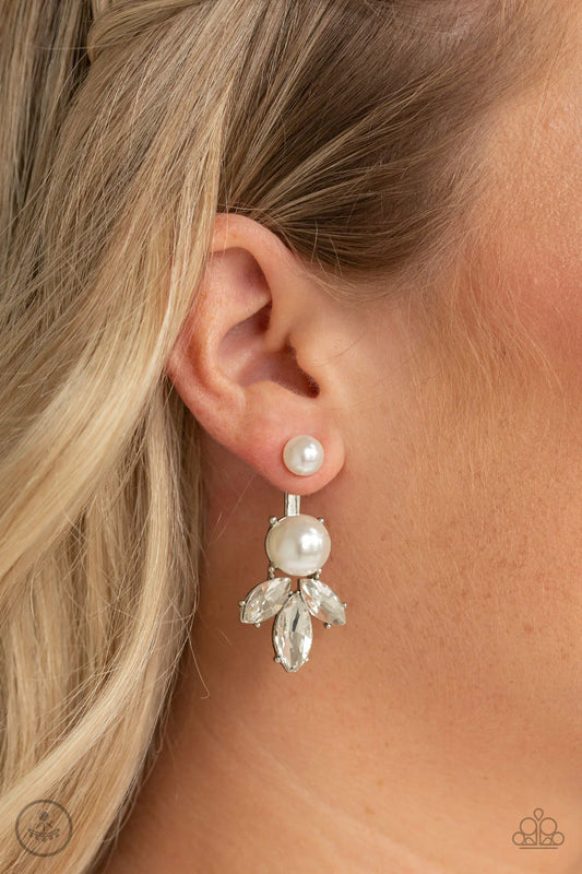 Extra Elite - White Post Earring