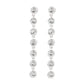 Dazzling Debonair - White Post Earring