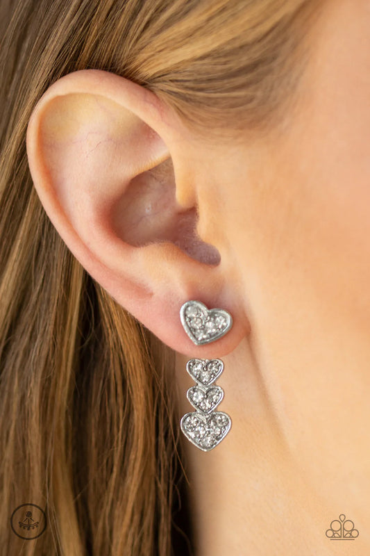 Heartthrob Twinkle - White Post Earring