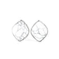 Marble Marvel - White Post Earring