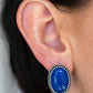 Shiny Sediment - Blue Post Earring