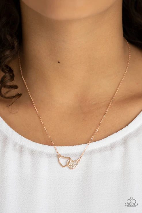 Charming Couple - Rose Gold Necklace