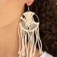 MACRAME, Myself, and I - White Earring