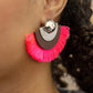 Fan The FLAMBOYANCE - Pink Post Earring