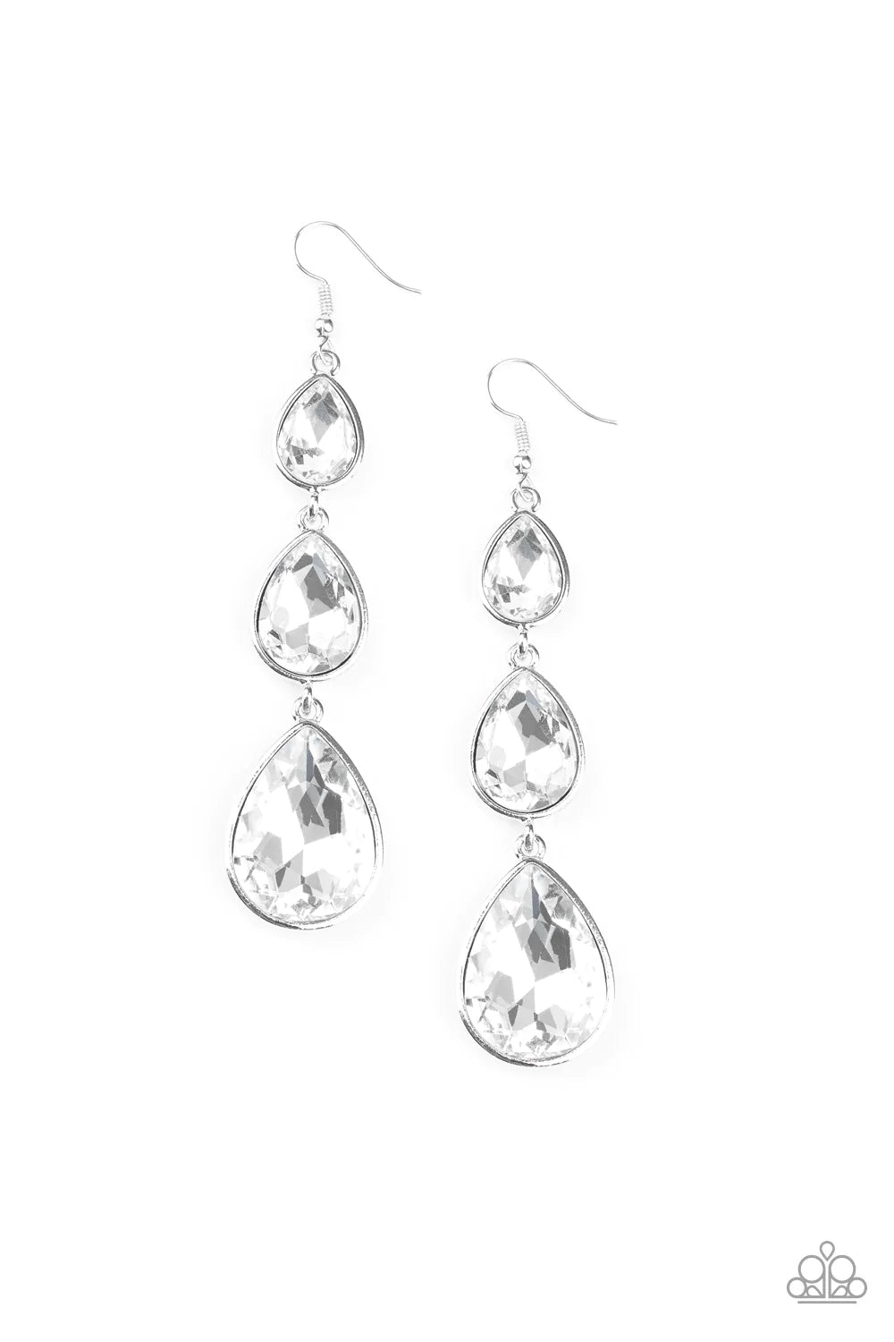 Metro Momentum - White Earring