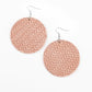 Plaited Plains - Pink Earring