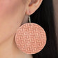 Plaited Plains - Pink Earring
