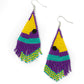 Brightly Beaded - Purple Earring