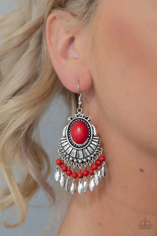 Eco Trip - Red Earring