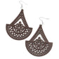 Tiki Sunrise - Brown Earring