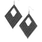 Woven Wanderer - Black Earring
