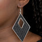 Woven Wanderer - Black Earring