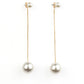 Extended Elegance - Gold Post Earring