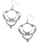 Metallic Macrame - Silver Earring