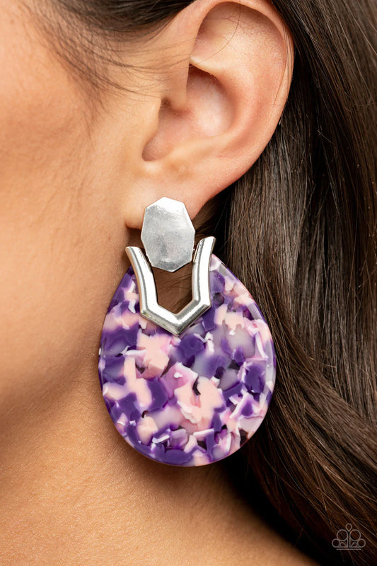 HAUTE Flash - Purple Post Earring