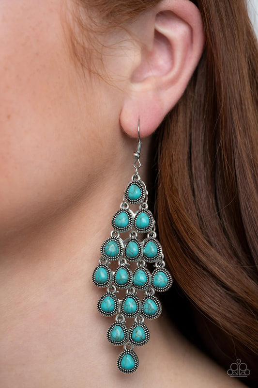 Rural Rainstorms - Blue Earring