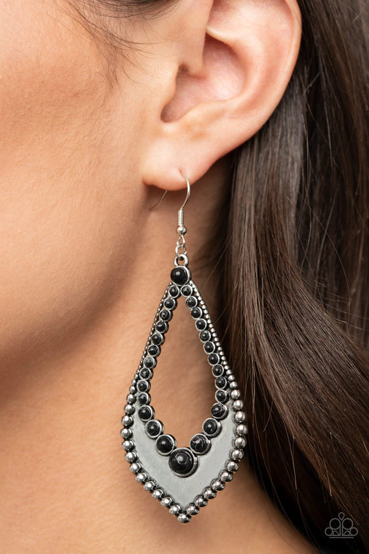 Essential Minerals - Black Earring