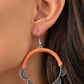 Tambourine Trend - Orange Earring