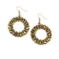 Baby, It's Cold Outside - Brass Earring