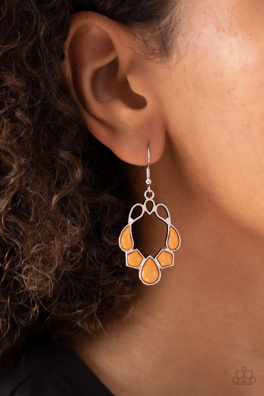 It's Rude to STEER - Orange Earring