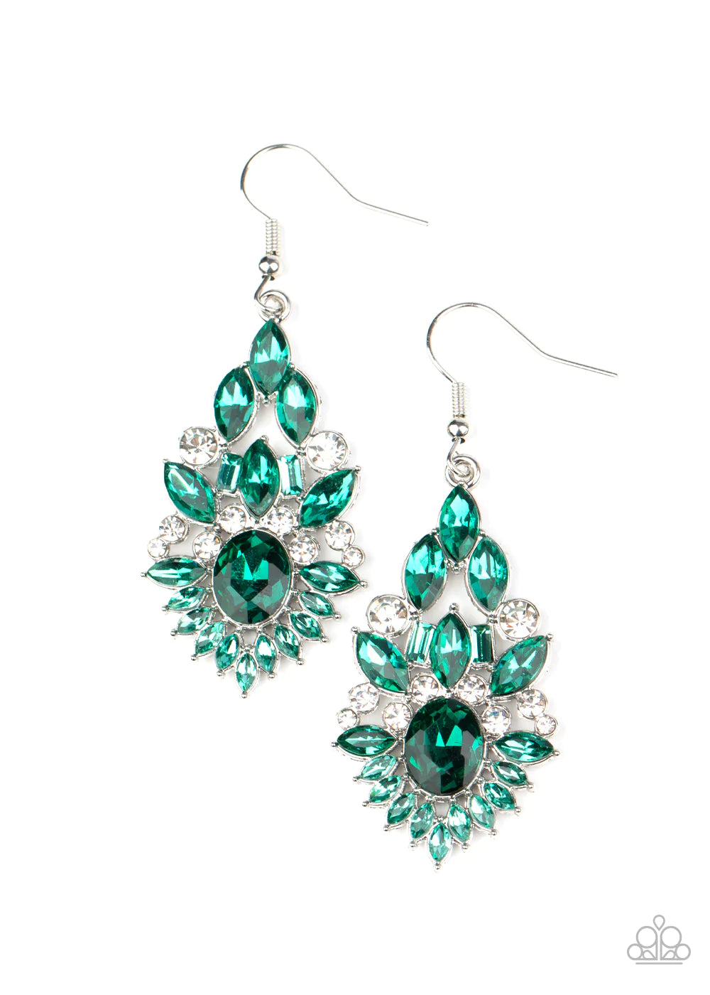 Ice Castle Couture - Green Earring