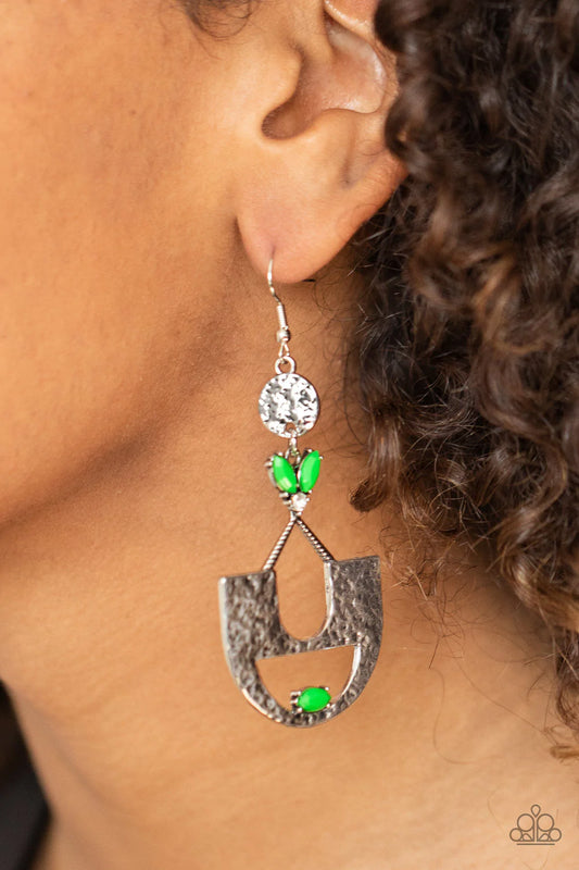 Modern Day Mecca - Green Earring
