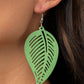 Tropical Foliage - Green Earring
