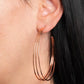 Rimmed Radiance - Copper Hoop Earring