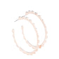 Radiant Ridges - Rose Gold Hoop Earring