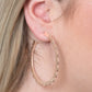 Radiant Ridges - Rose Gold Hoop Earring