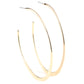 Flatlined - Gold Hoop Earring