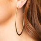 Flatlined - Gold Hoop Earring