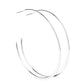 Don't Lose Your Edge - Silver Hoop Earring