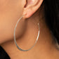 Don't Lose Your Edge - Silver Hoop Earring