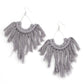 Wanna Piece of MACRAME? - Silver Earring