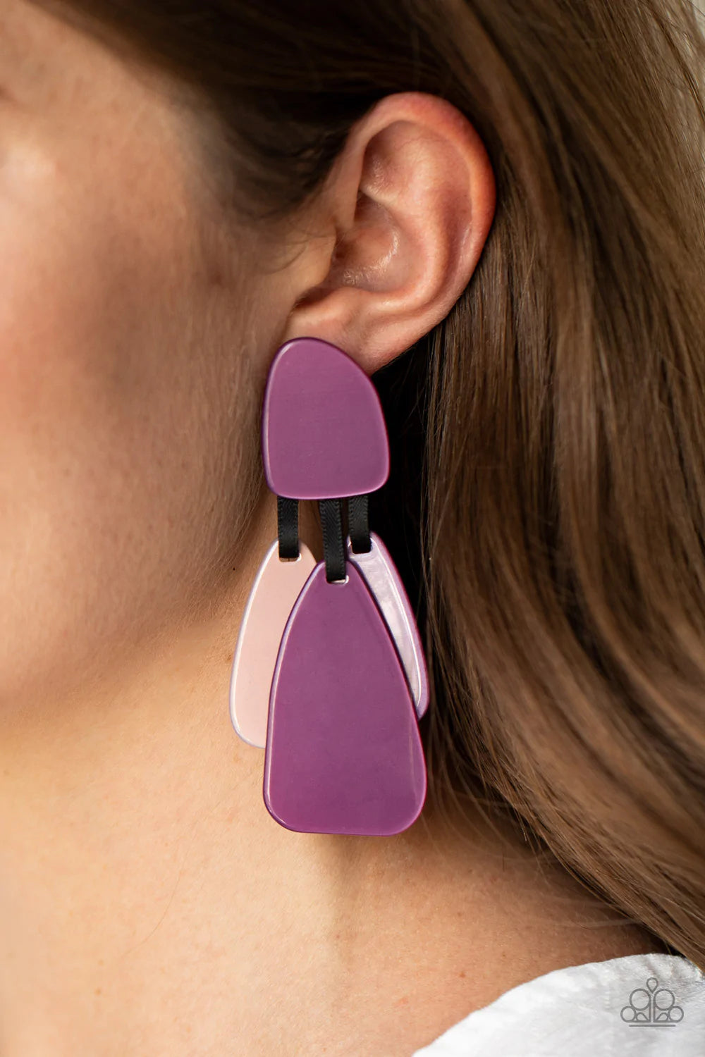 All FAUX One - Purple Post Earring