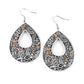 Botanical Butterfly - Orange Earring