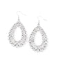 Glacial Glaze - White Earring