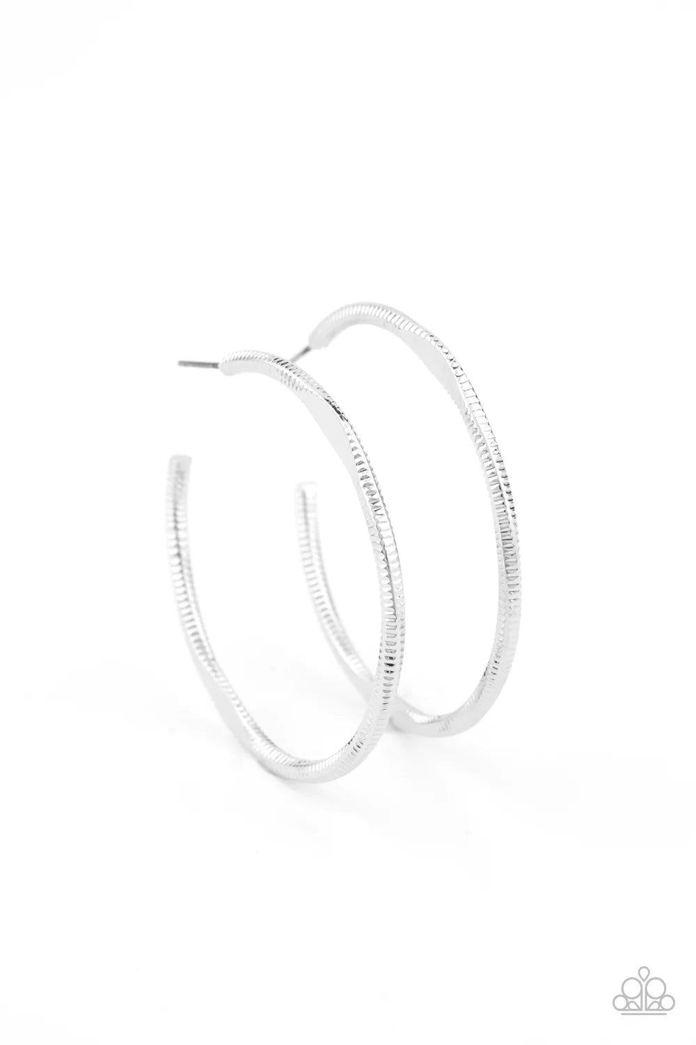 Spitfire - Silver Hoop Earring