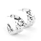 Put Your Best Face Forward - Silver Hoop Earring