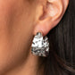 Put Your Best Face Forward - Silver Hoop Earring