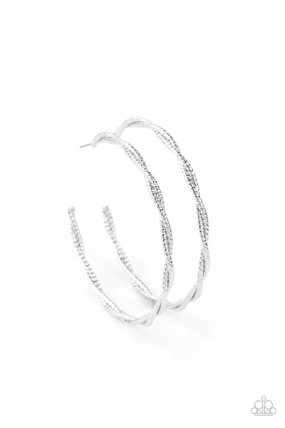 Totally Throttled - Silver Hoop Earring