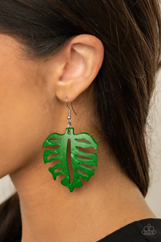 Shake Your PALMS PLAMS - Green Earring