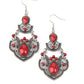 Palm Tree Tiaras - Red Earring