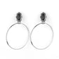 At Long LASSO - Black Clip-On Earring