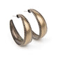 Burnished Benevolence - Brass Hoop Earring