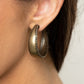Burnished Benevolence - Brass Hoop Earring